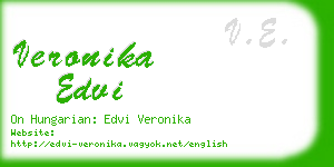 veronika edvi business card